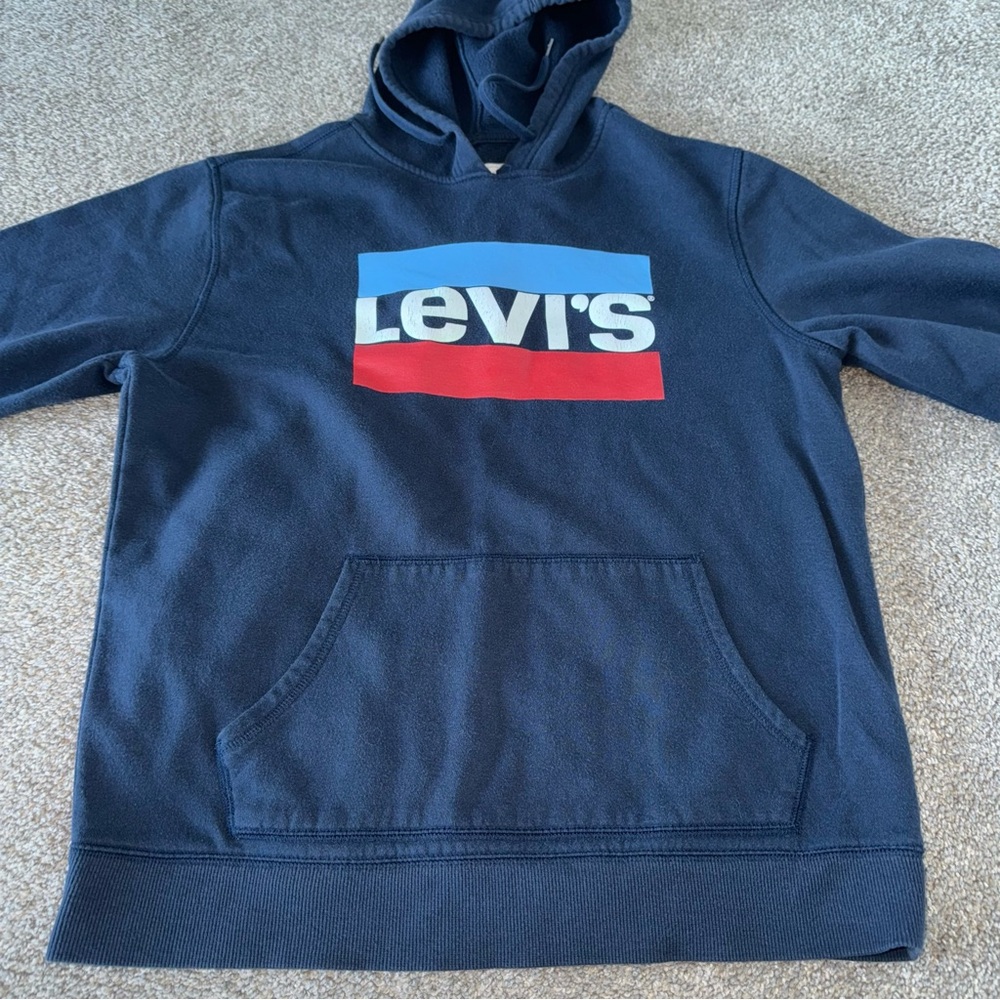 Levi's  - Navy Hoodie - Large